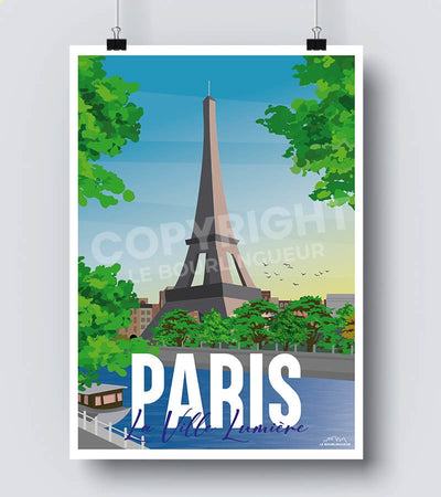Affiche Paris la Seine