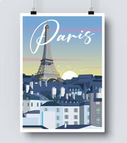 Affiche toit de Paris