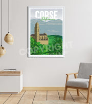 Affiche paysage Corse