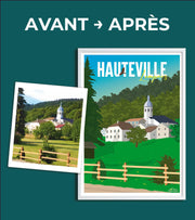 Affiche personnalisée Hauteville