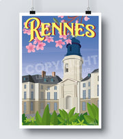 Affiches Rennes Hotel de ville