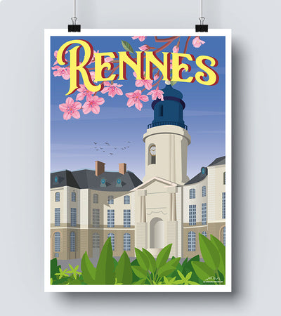 Affiches Rennes Hotel de ville