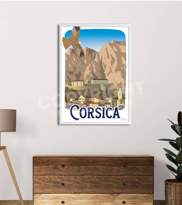 Affiche retro Corse