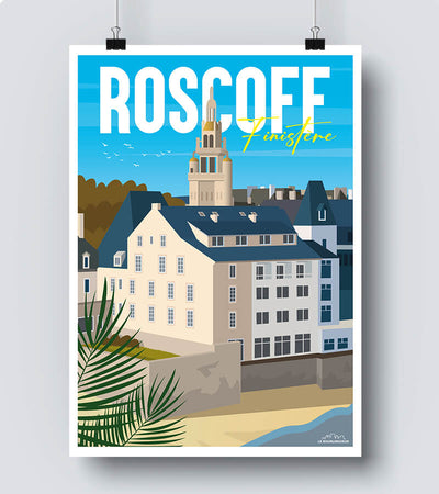 Affiche Roscoff vintage