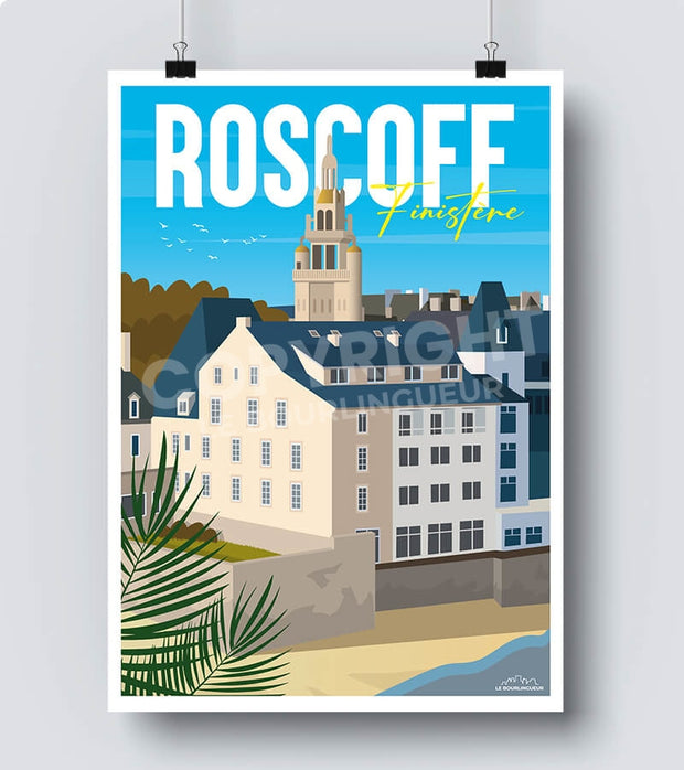 Affiche Roscoff vintage