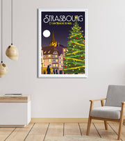 Affiche Strasbourg : Capitale de Noël