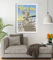 Affiche Toulon fontaine de la Fédération
