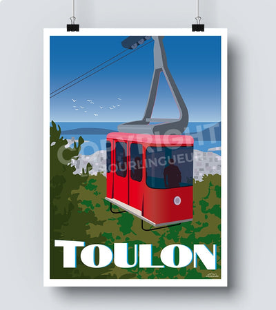 affiche Toulon téléphérique