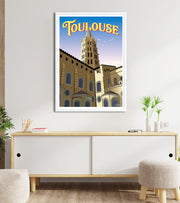 Affiche Toulouse basilique Saint-Sernin