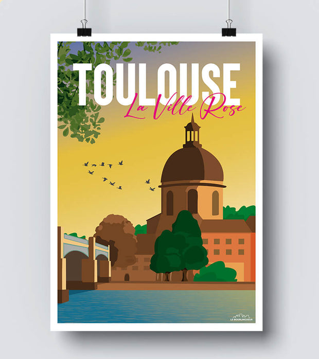 Affiche Toulouse vintage