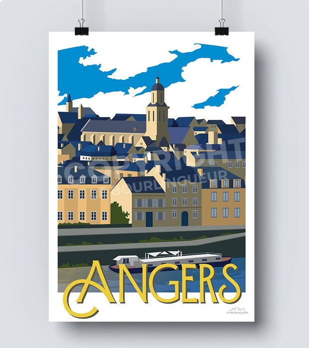 Affiche ville Angers