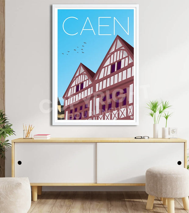 Affiche ville de Caen