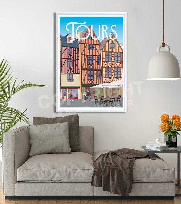 Affiche ville Tours