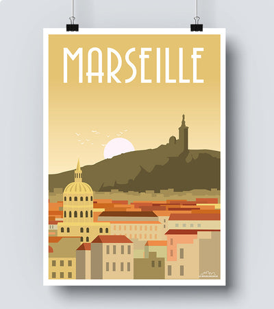 Affiche ville Marseille