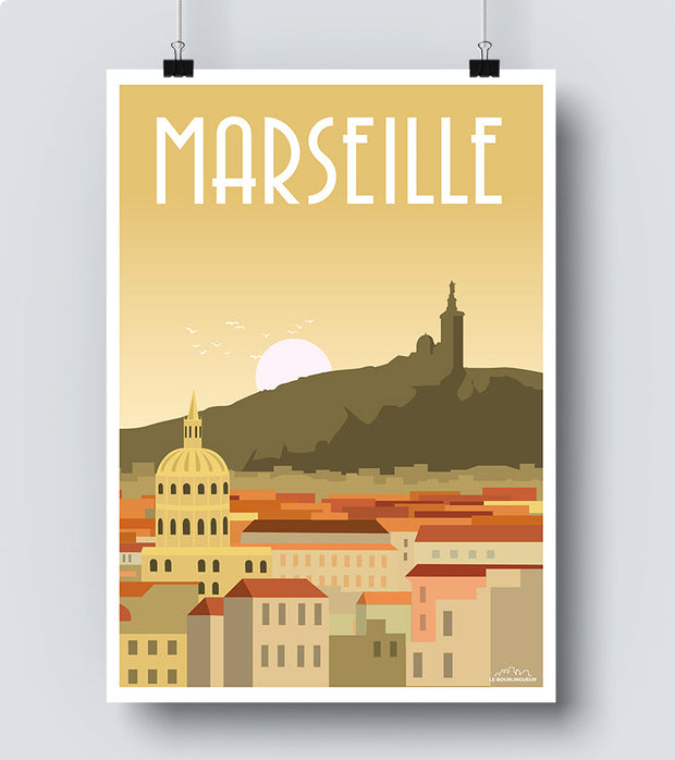 Affiche ville Marseille
