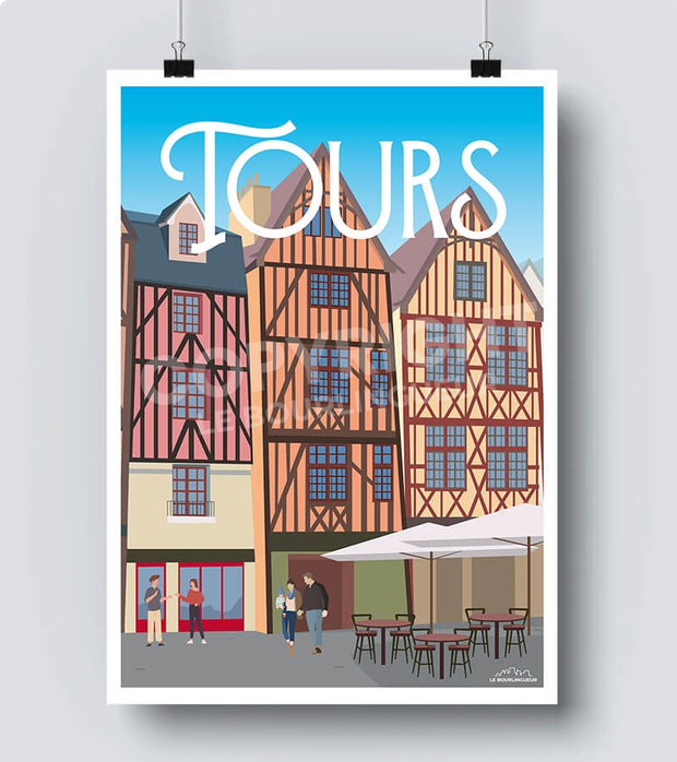Affiche ville Tours