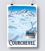 Affiche vintage Courchevel