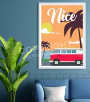 Affiche vintage Nice