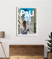 Affiche vintage Pau