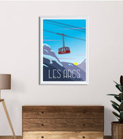Affiche vintage les Arcs