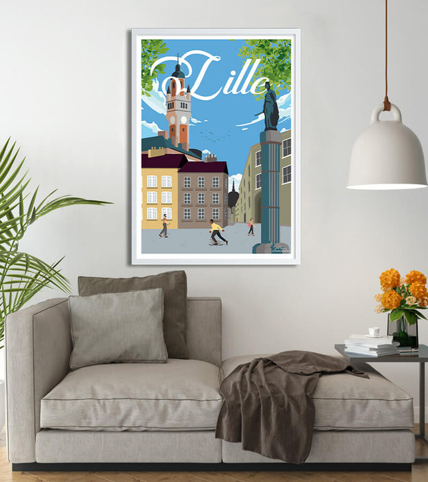Affiche Lille vintage