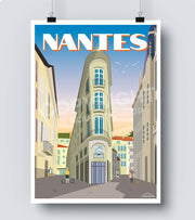 Affiche vintage Nantes