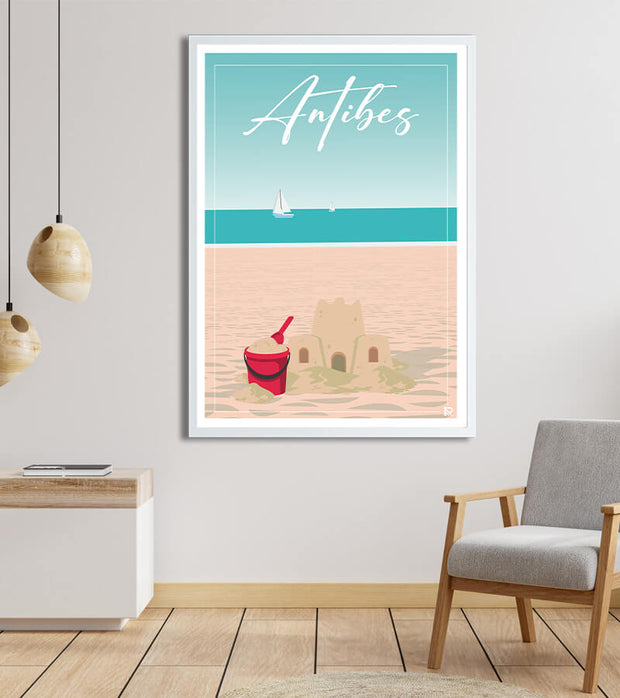 Antibes affiche la plage