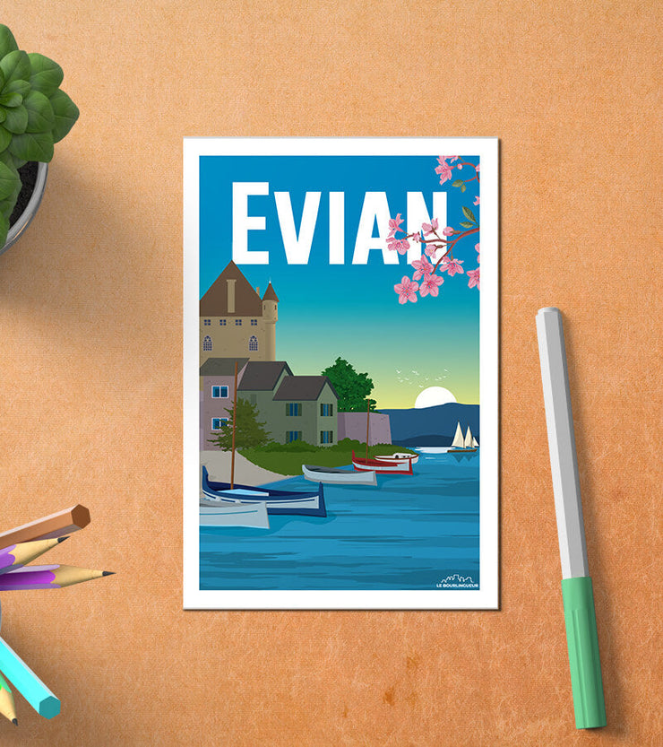 Carte Postale Evian