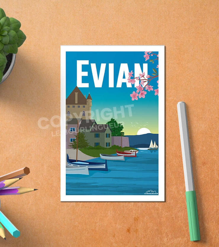 Carte Postale Evian