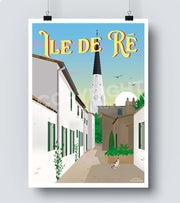 Ars-en-ré affiche vintage