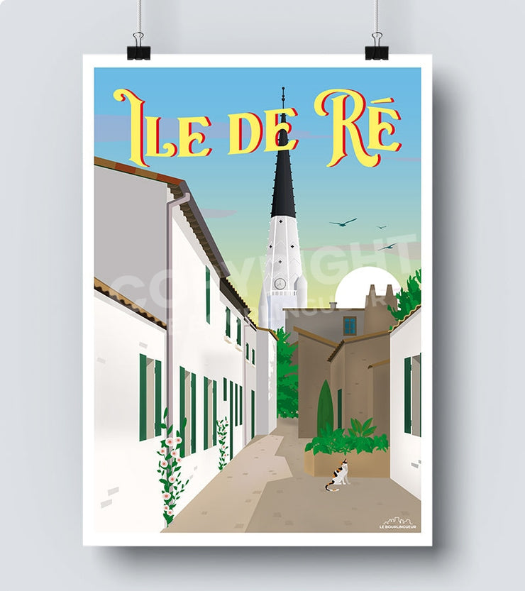 Ars-en-ré affiche vintage