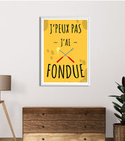 Poster vintage fondue 