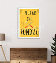 Poster vintage fondue 