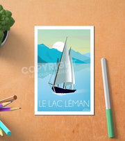 Carte Postale Le Lac Léman