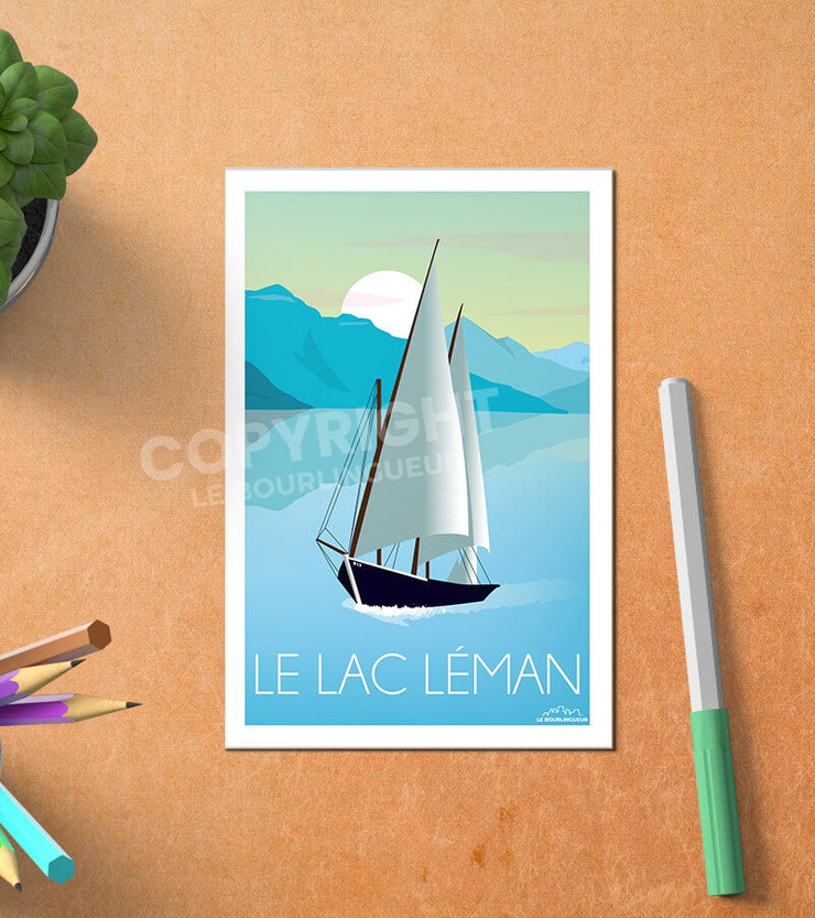 Carte Postale Le Lac Léman