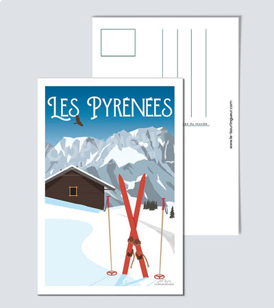 Carte Postale station de ski pyrénées