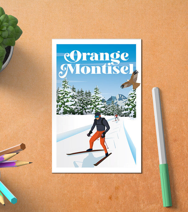 Carte Postale Orange Montisel
