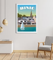 Poster vintage Binic breton 