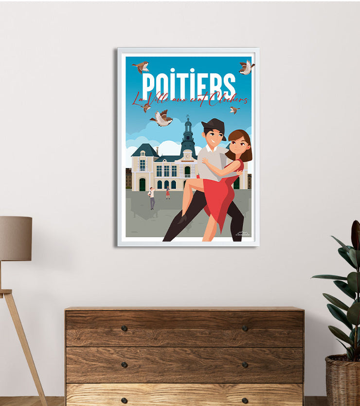 affiche poitiers ville france