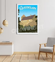 poster vintage Guédelon