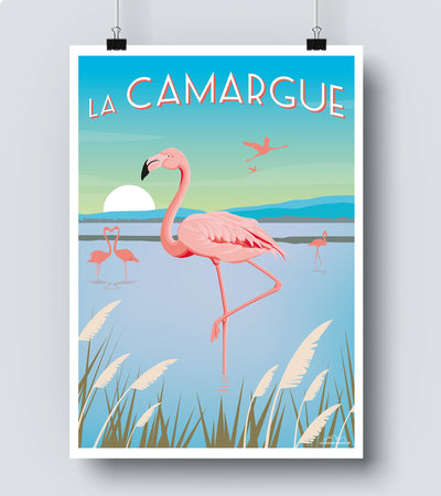 Affiche vintage la camargue