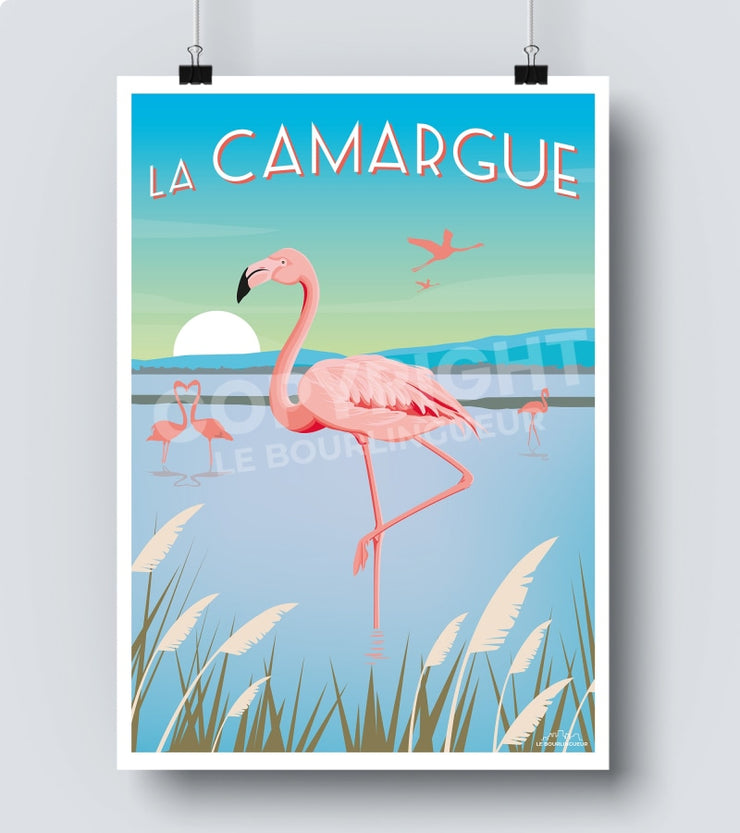 Affiche vintage la camargue