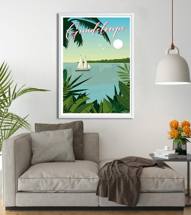 Affiche vintage guadeloupe