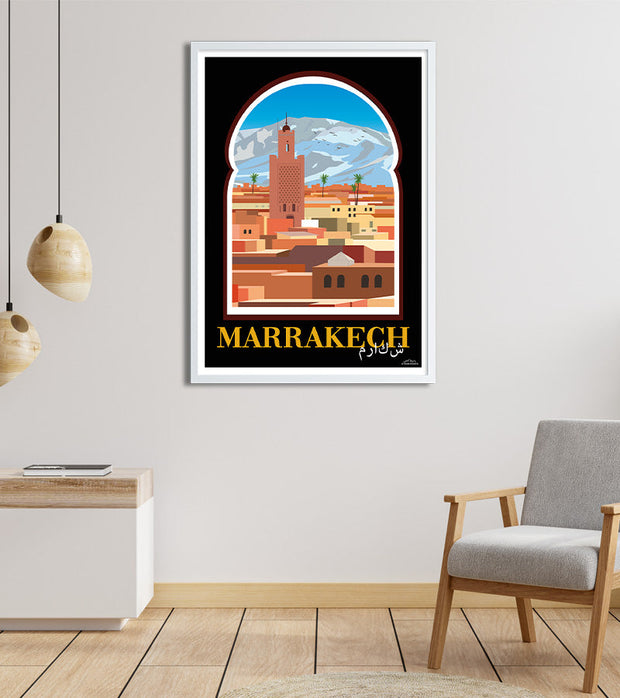 poster vintage arabe maroc