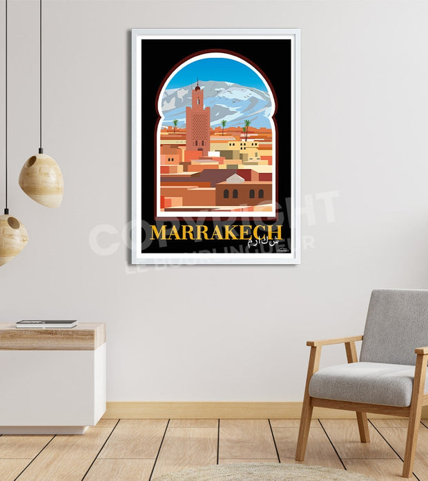 poster vintage arabe maroc