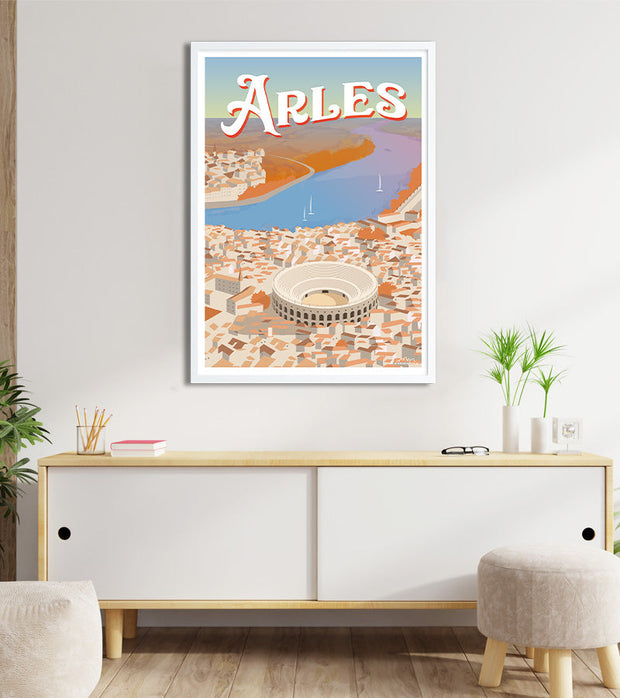 poster vintage arles arène