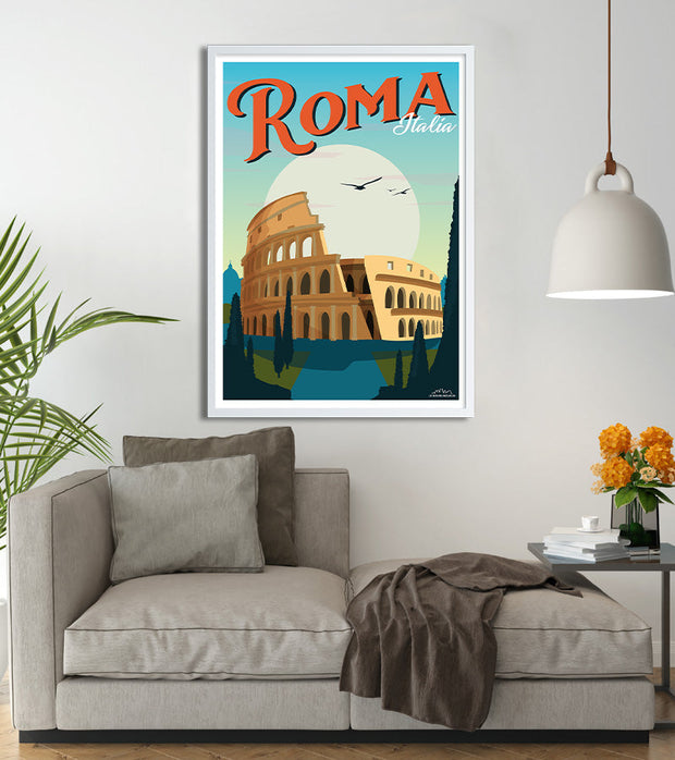 poster capitale italia rome