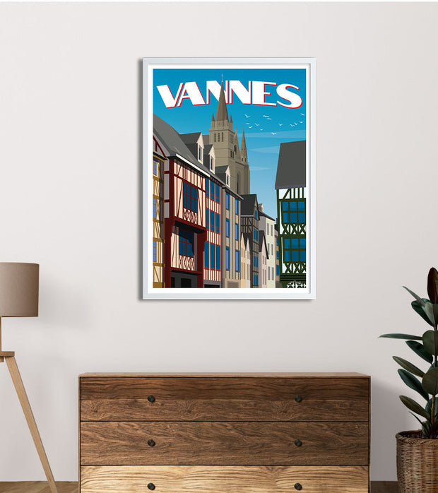 travel poster bretagne Vanne