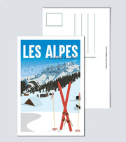 Carte Postale Les Alpes